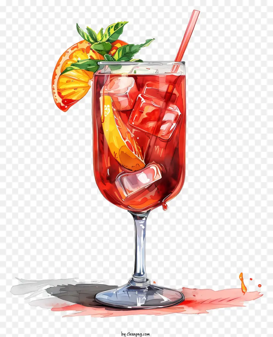 Campari Cocktail，Vermelho Bebida PNG