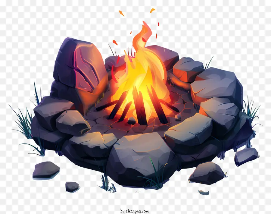 Campfire，Pequena Fogueira PNG