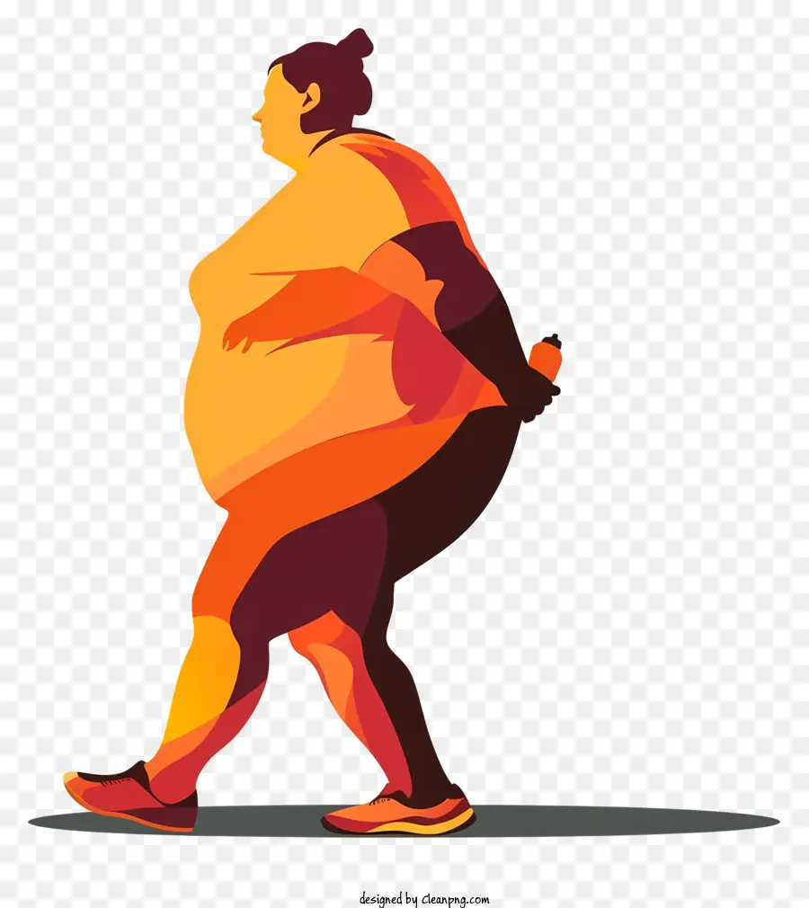 Dia Mundial Da Obesidade，Mulher Andando PNG