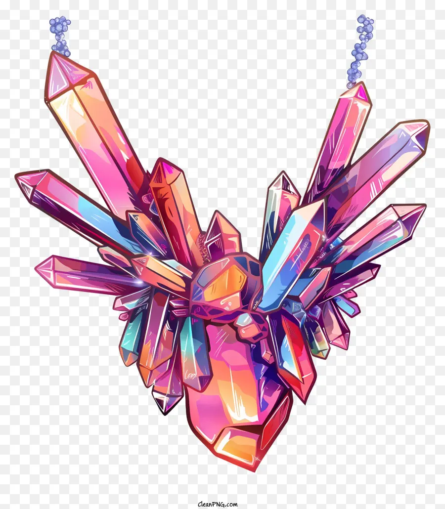 Colar De Cristal，Pingente De Cristal PNG