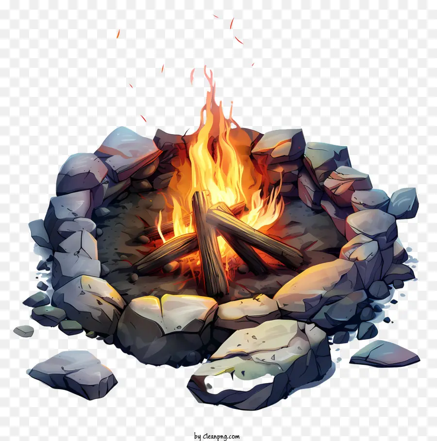 Campfire，Brasas PNG