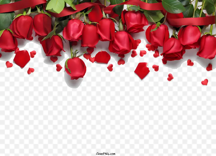 Fundo，Rosas Vermelhas PNG