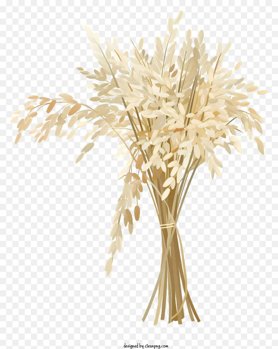 Feixe De Arroz，Flores Murchas PNG