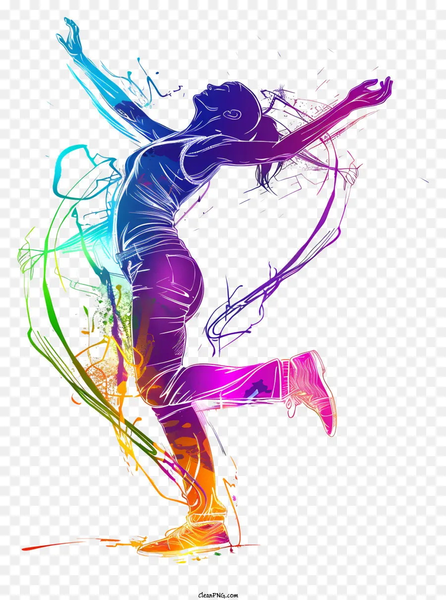 Dia Mundial Da Dança，Colorido PNG