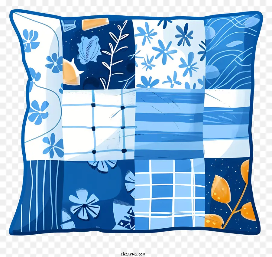Azul Travesseiro，Capa De Almofada Decorativa PNG
