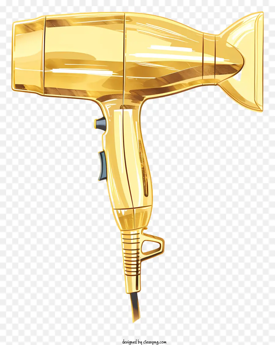 Secador De Cabelo，Secador De Cabelo Dourado PNG