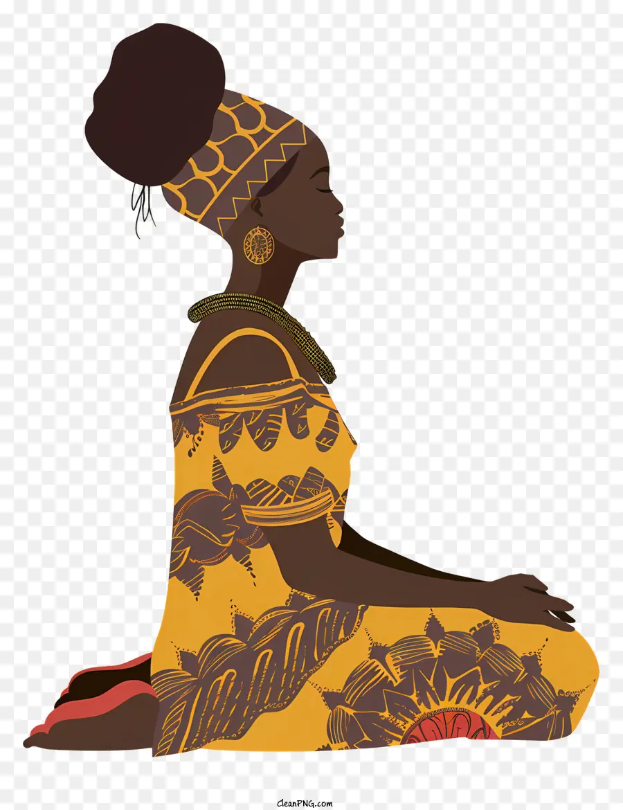 Mulher Africana，Meditação PNG