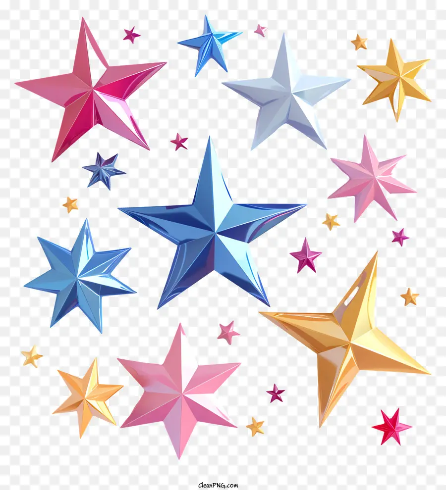 Estrelas，Estrelas Coloridas PNG