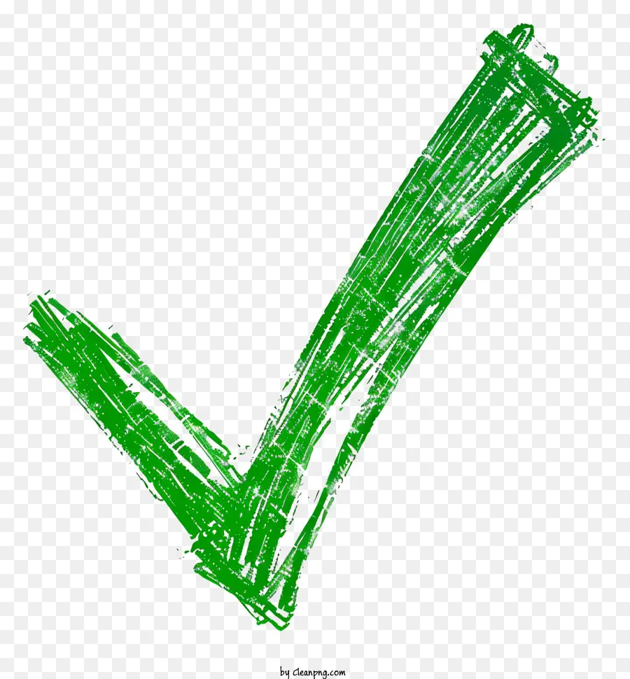 Marca De Seleção Verde，Paintbrush PNG