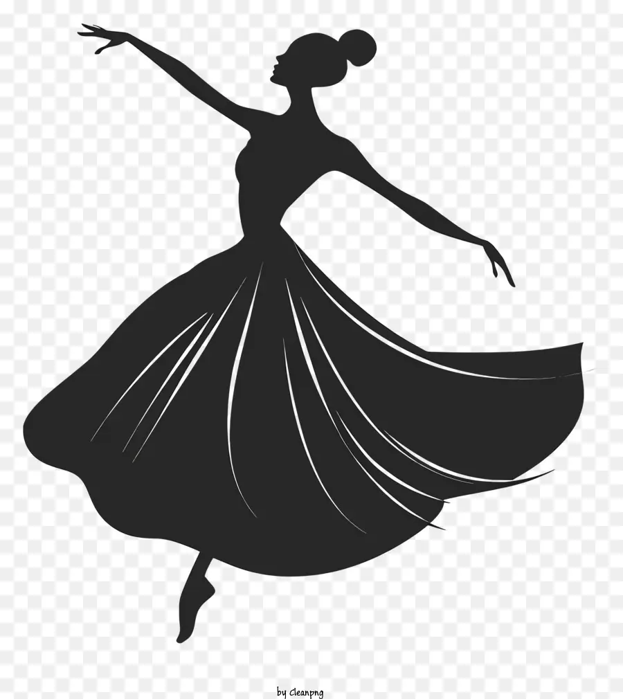Silhueta De Dança Feminina，Dança PNG