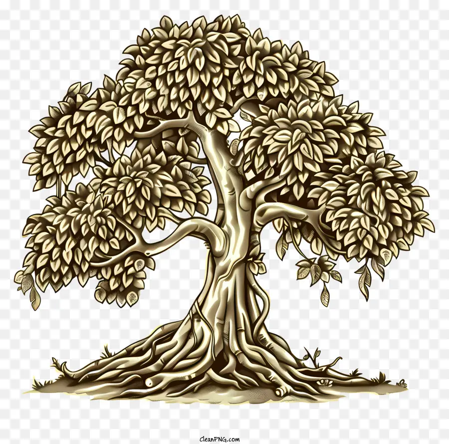 árvore Bodhi，árvore Ornamentada PNG