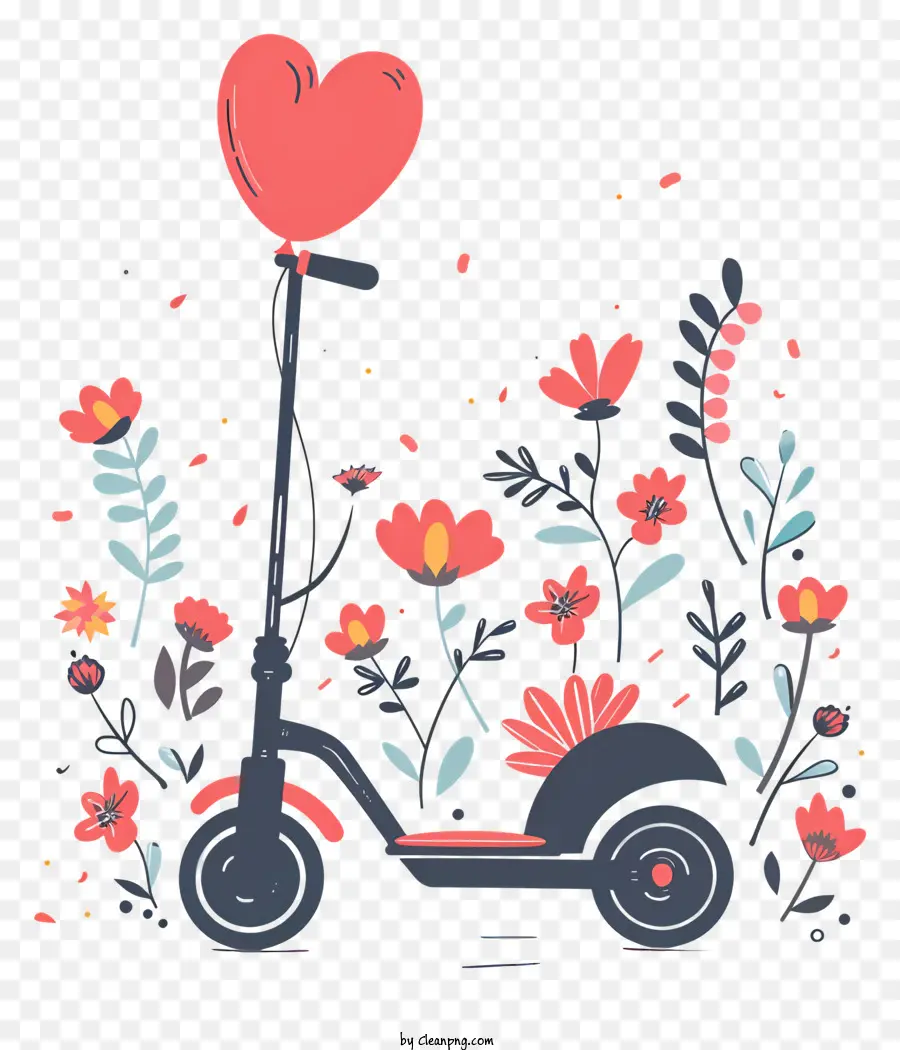 Scooter Chute，Scooter Vermelho PNG