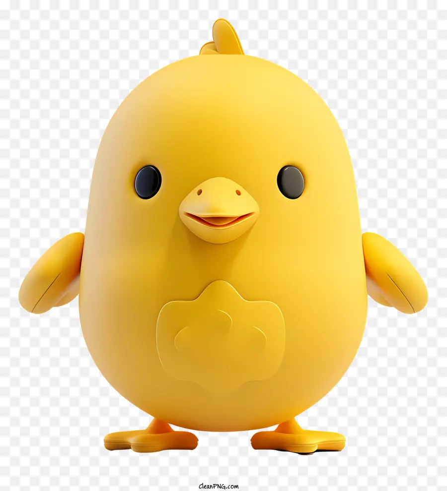 Garota Da Páscoa，Chick De Plástico Amarelo PNG