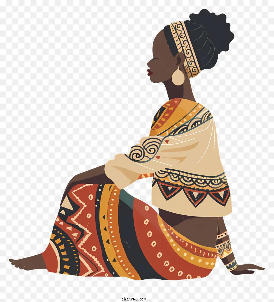 Mulher Africana，Moda Africana PNG