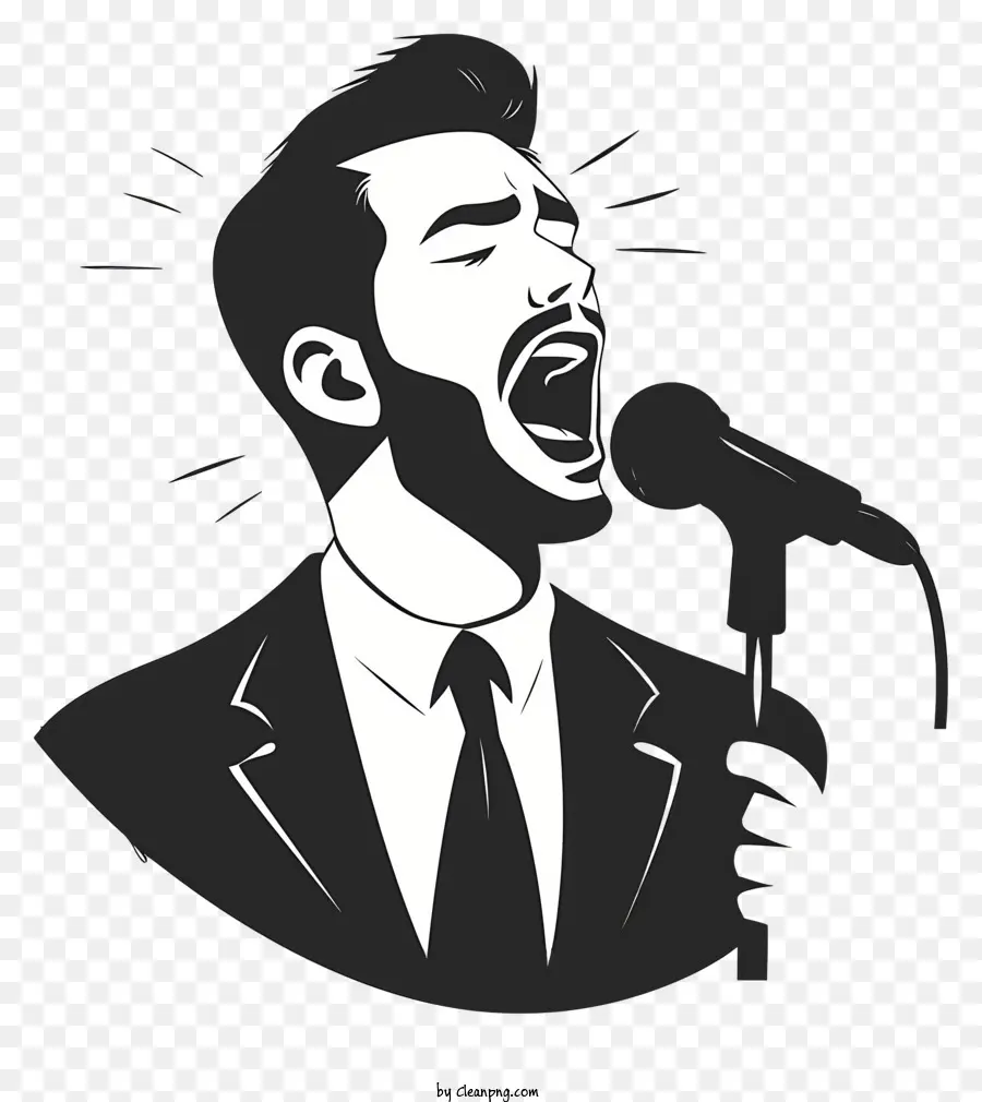 Homem Cantando，Singer PNG