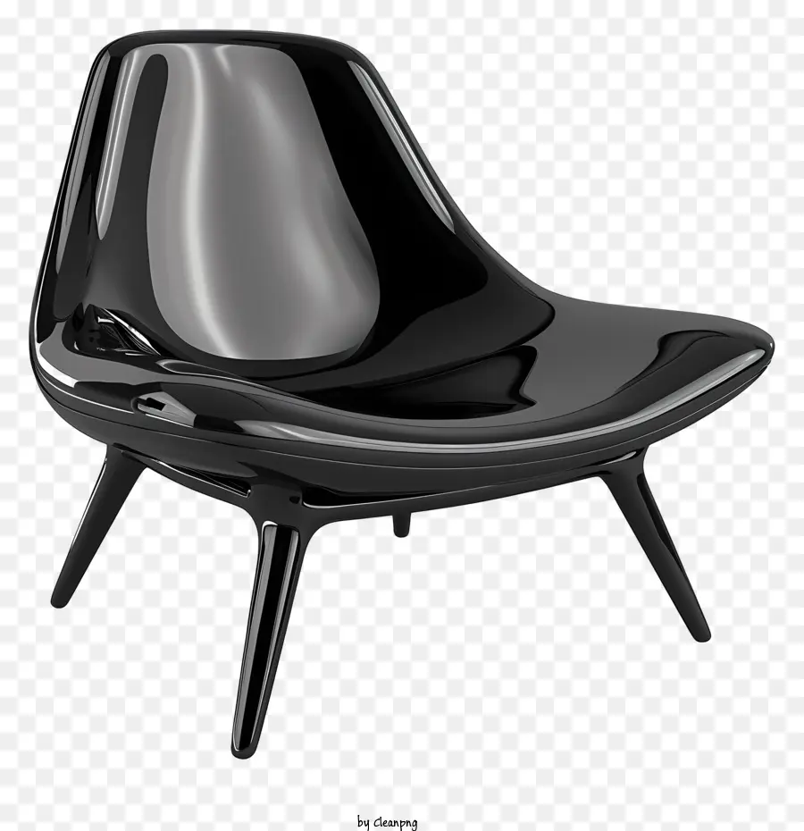 Preto Cadeira，Cadeira Black Lounge PNG