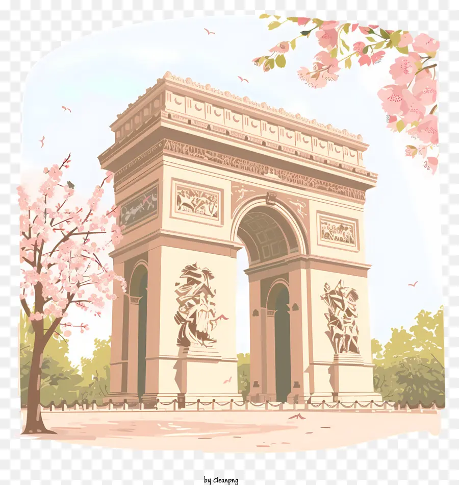 O Arco Do Triunfo，Paris PNG