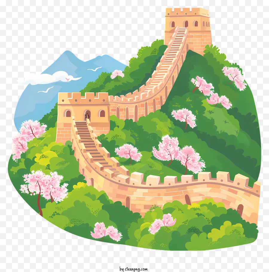 Grande Muralha Da China，Marco Chinês PNG
