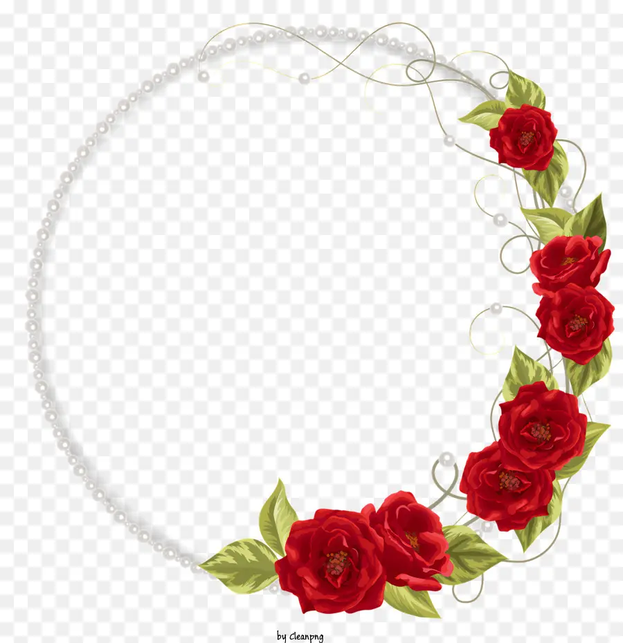 Rosas，Rosa Vermelha Coroa De Flores PNG