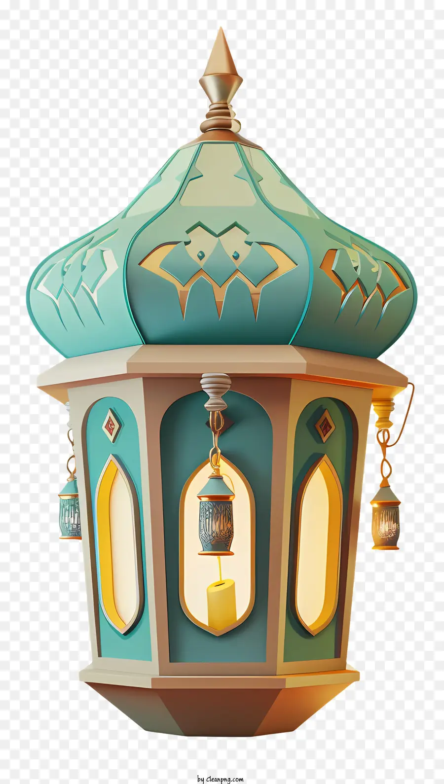 Islâmica Lâmpada，Lanterna Azul PNG