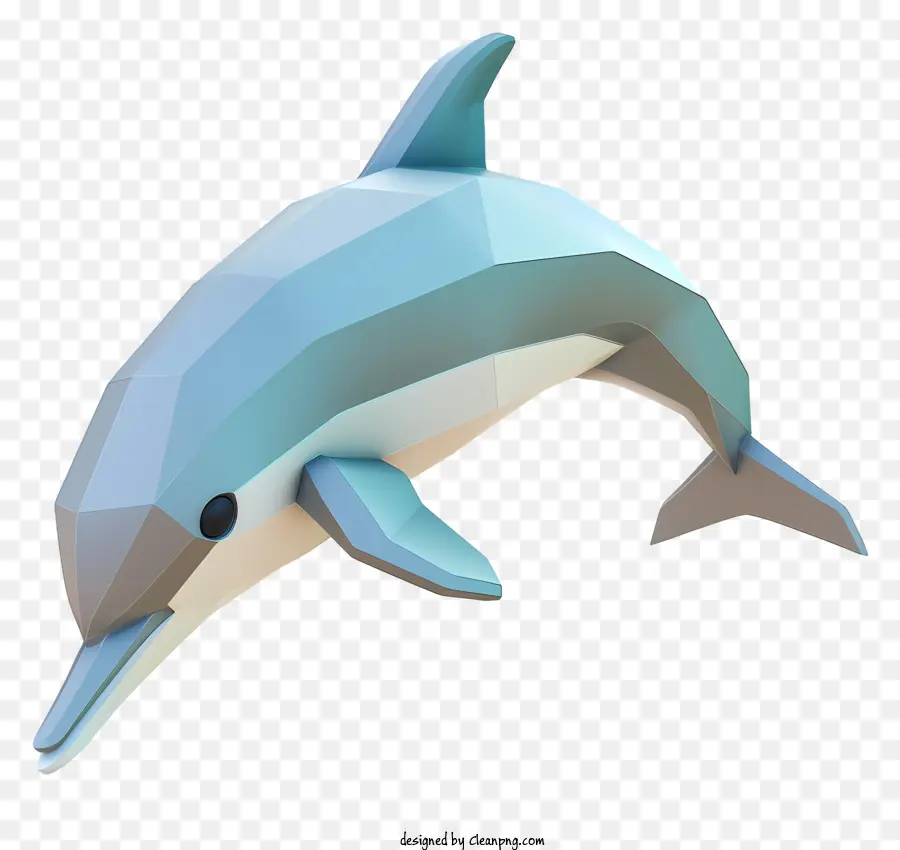Dolphin，Dolfina Com Baixo Polígono PNG