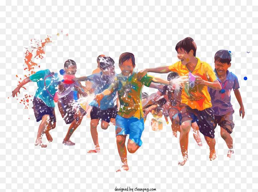 Songkran，Play De Chuva PNG