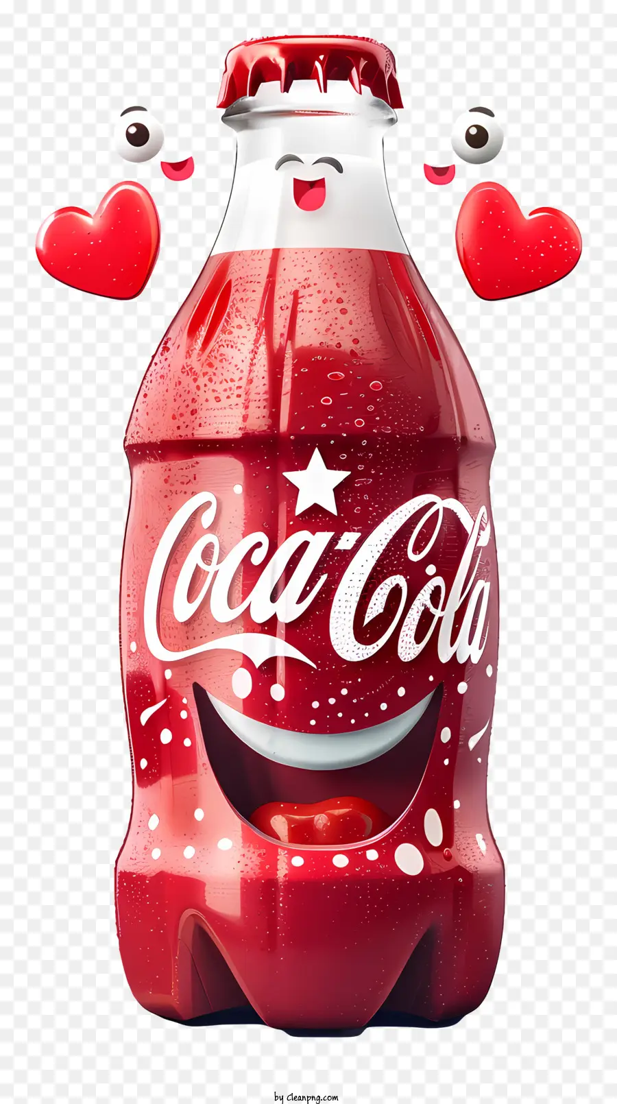 A Coca Cola，Garrafa De Refrigerante De Plástico Vermelho PNG