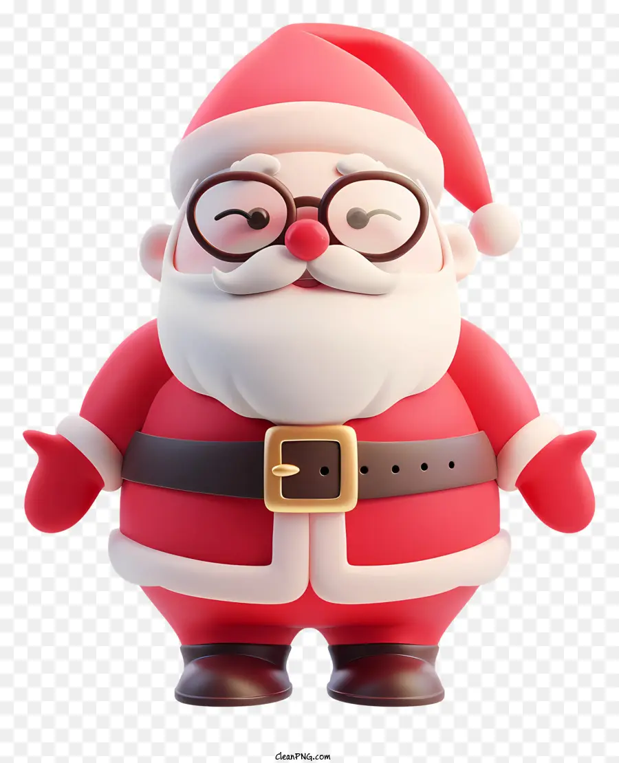 Papai Noel，Render 3d PNG