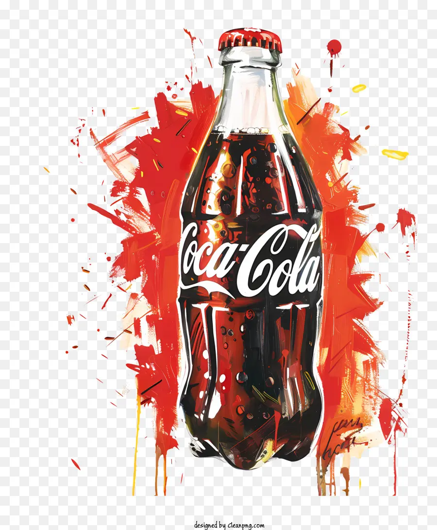 A Coca Cola，Trabalho De Arte Digital PNG