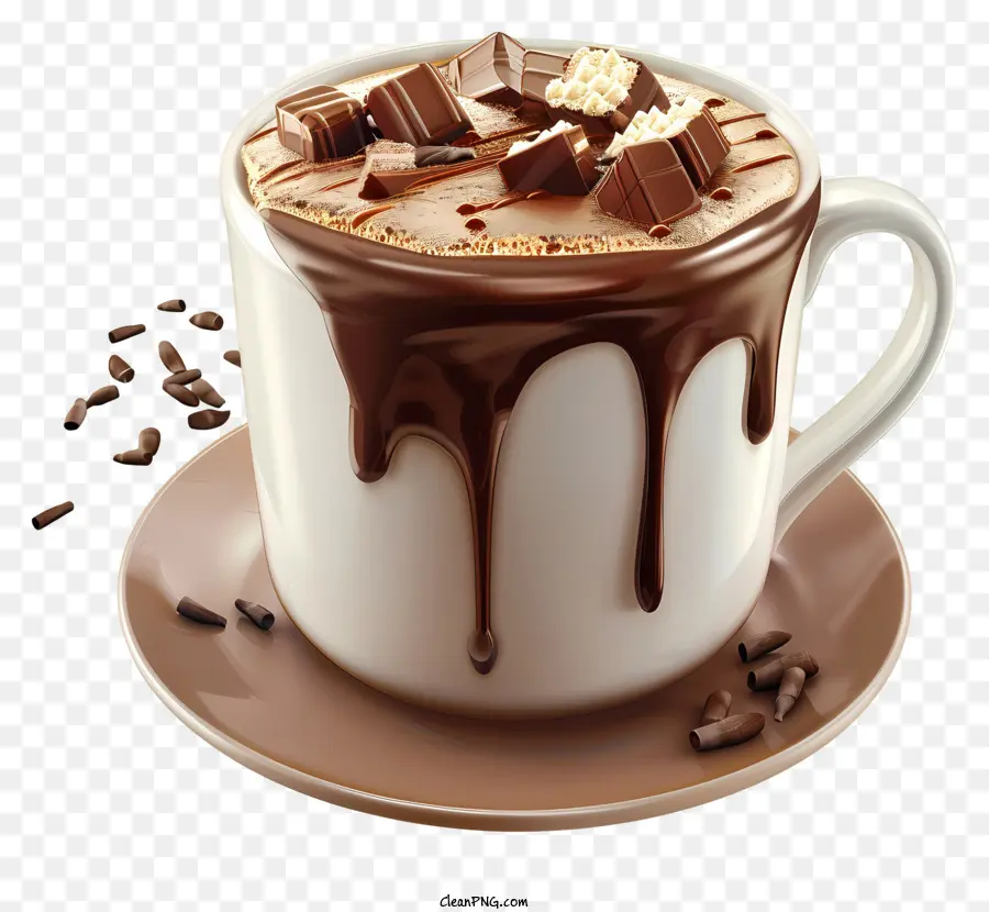 Cocoa，Chocolate Quente PNG