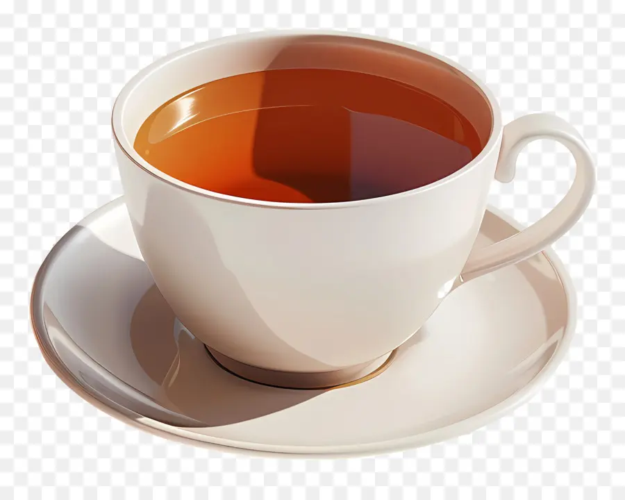 Chá Quente，Xícara De Porcelana Branca PNG