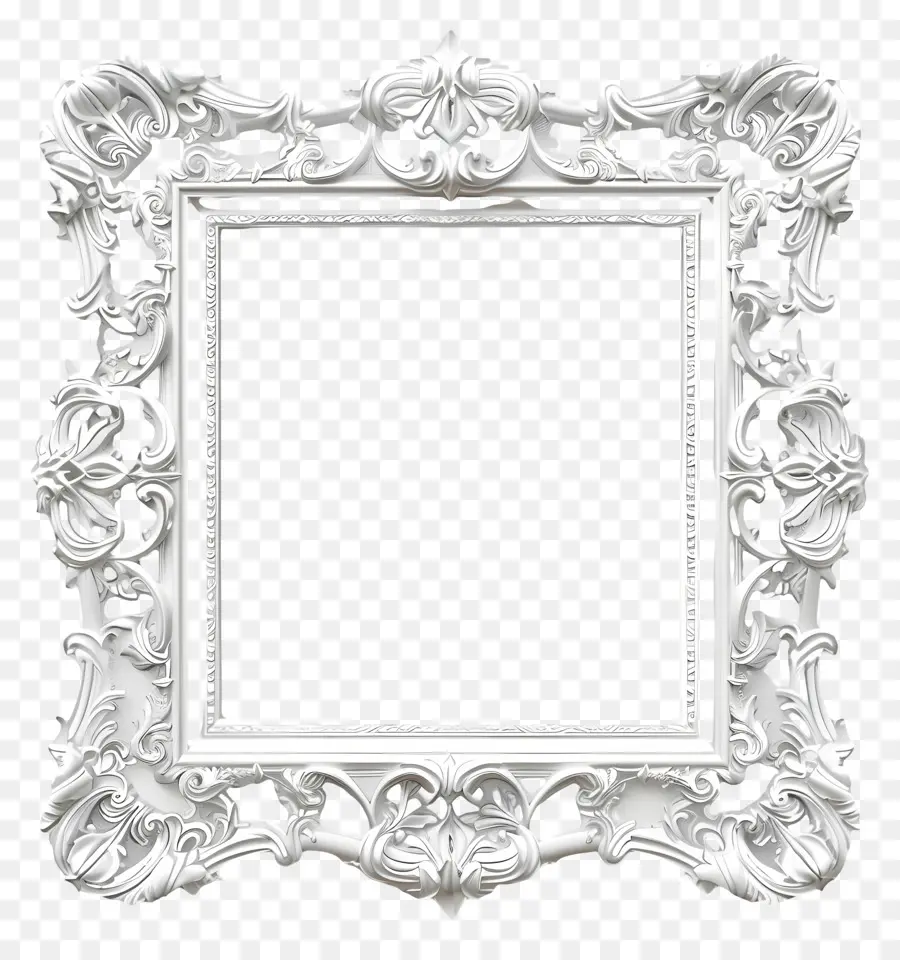 Quadro Branco，Vintage Quadro PNG