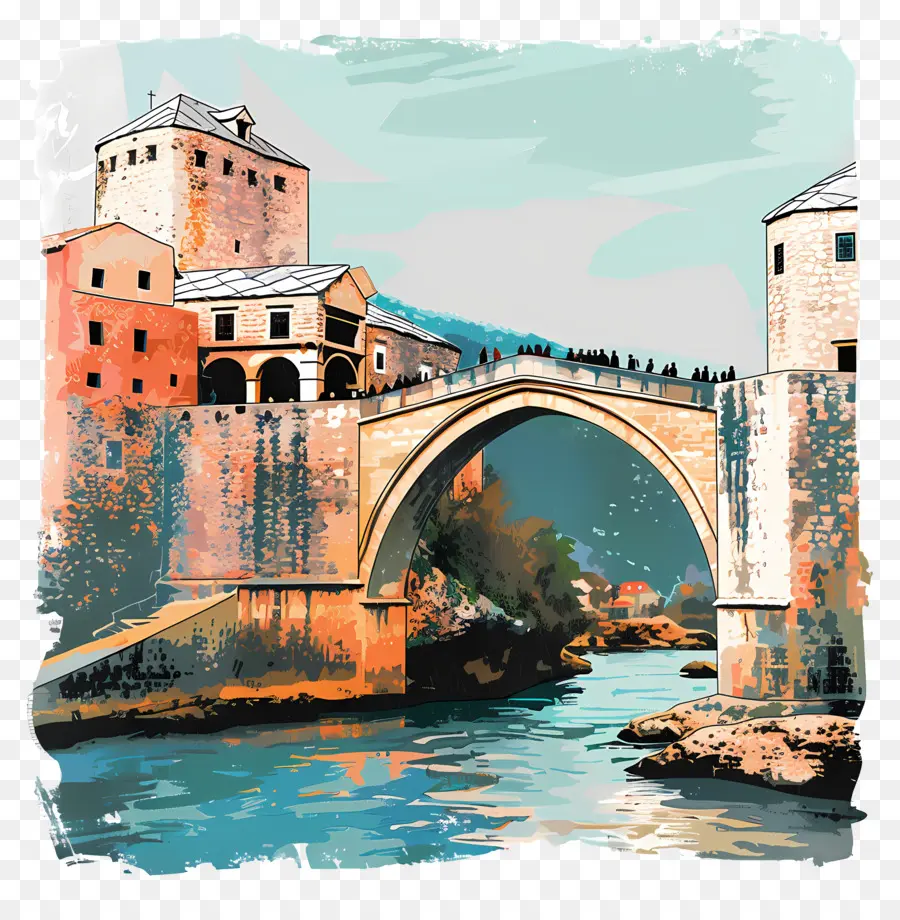 Ponte Velha Mostar，Ponte PNG