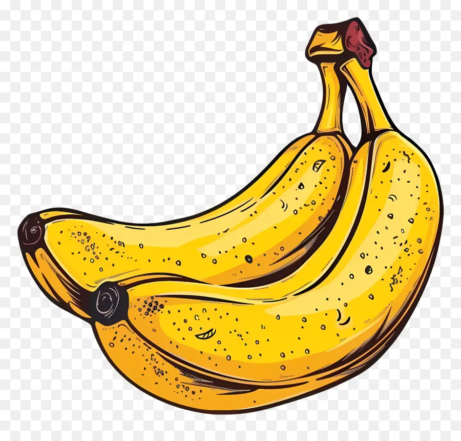 Banana Dia，Bananas Maduras PNG