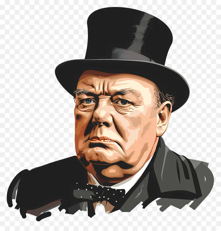 Dia De Winston Churchill，Vintage PNG