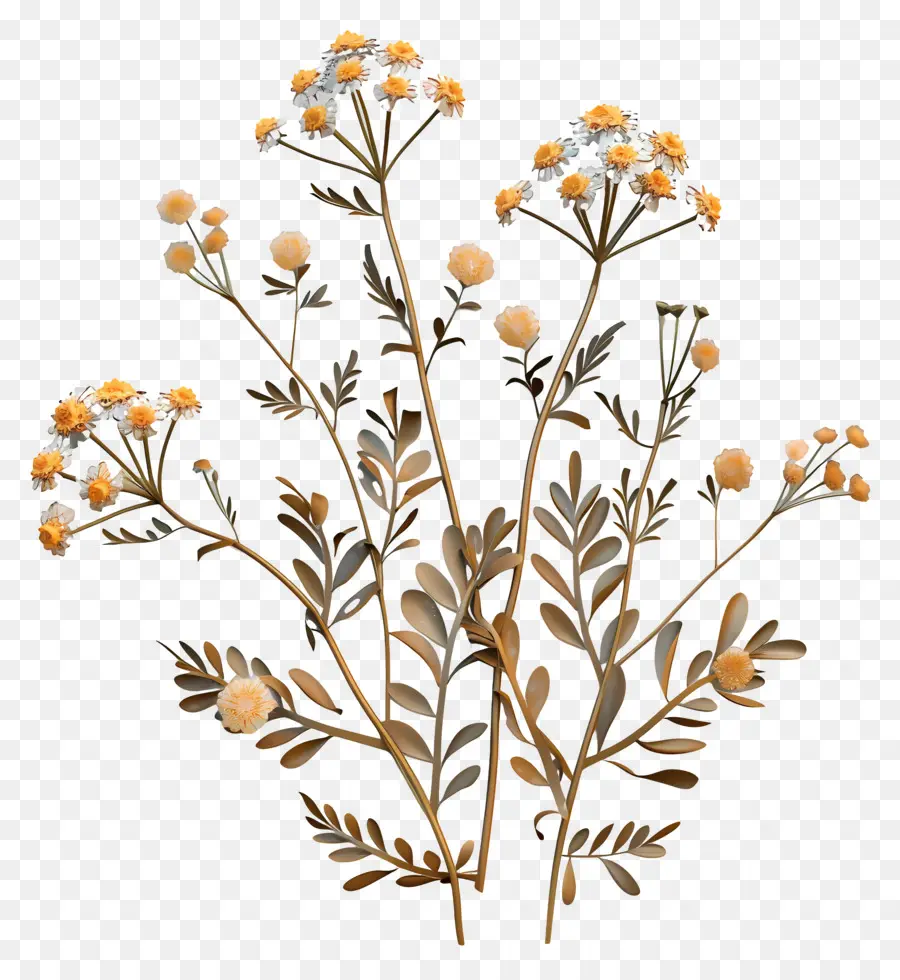 Yarrow，Vintage Planta PNG