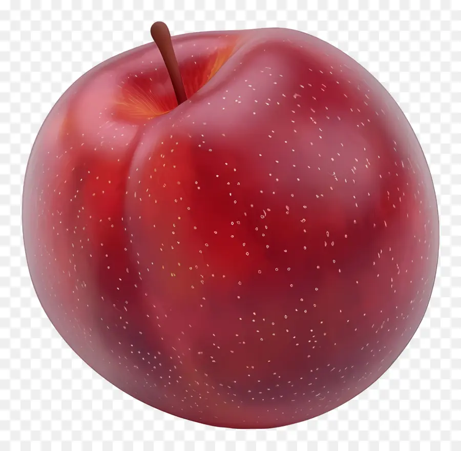 Nectarina，A Red Apple PNG