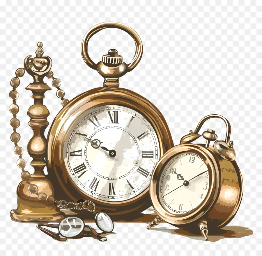Aprecie Um Dia Antigo，Relógios Antigos PNG