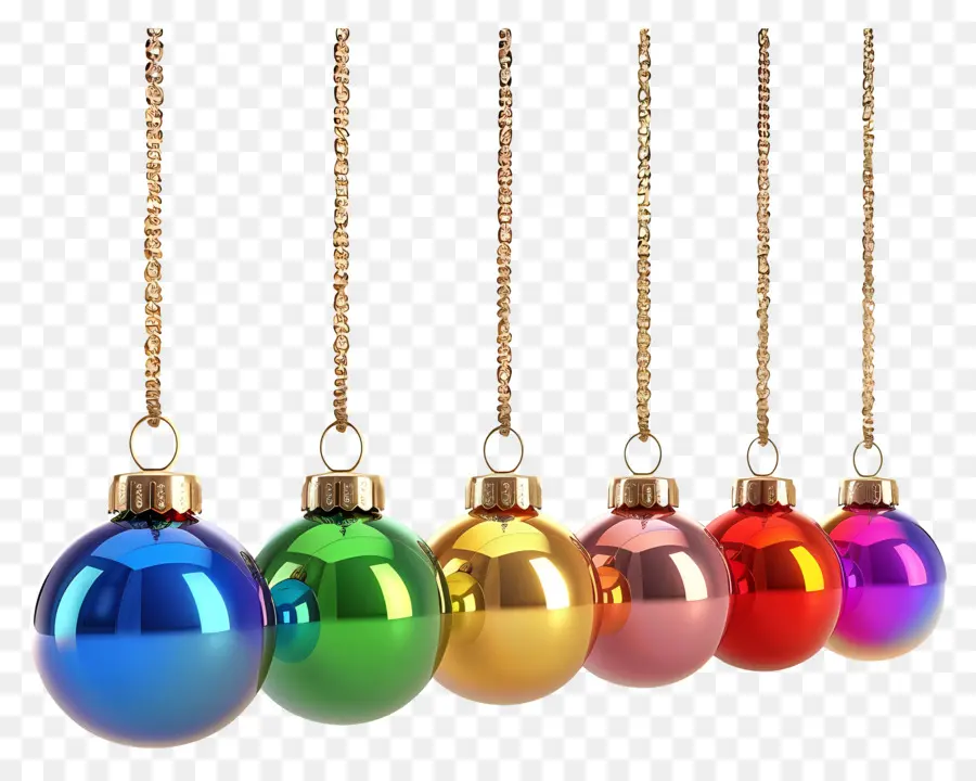 Enfeite De Natal，Ornamentos Brilhantes PNG