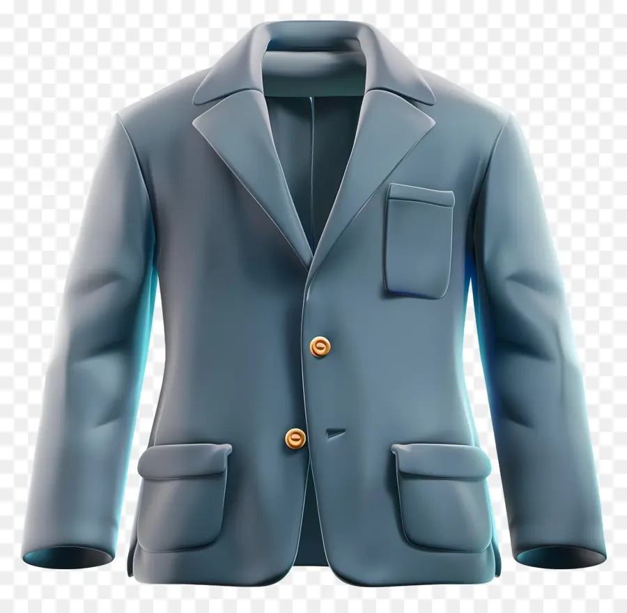 Blazer，Jaqueta Azul Clara PNG