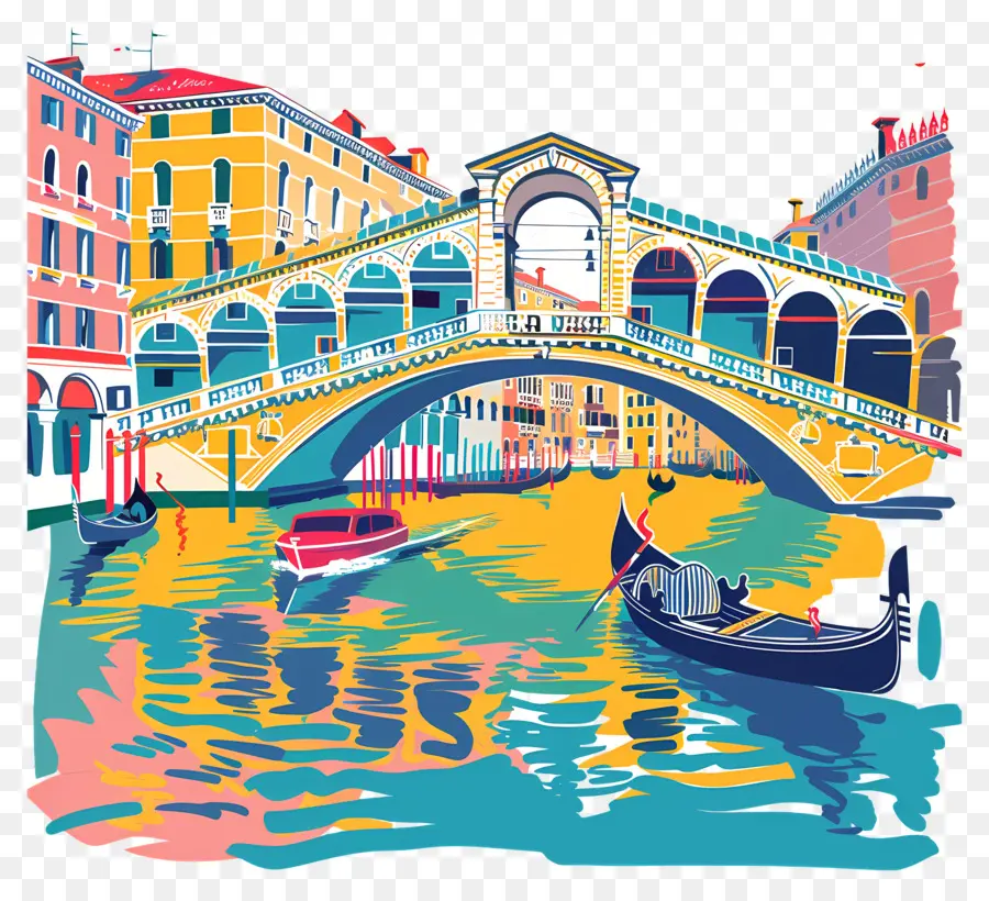 Ponte Rialto，Paisagem Urbana PNG