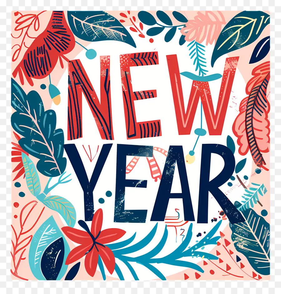 Ano Novo，Cartão De Ano Novo PNG