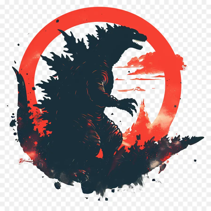 Godzilla，Pintura PNG