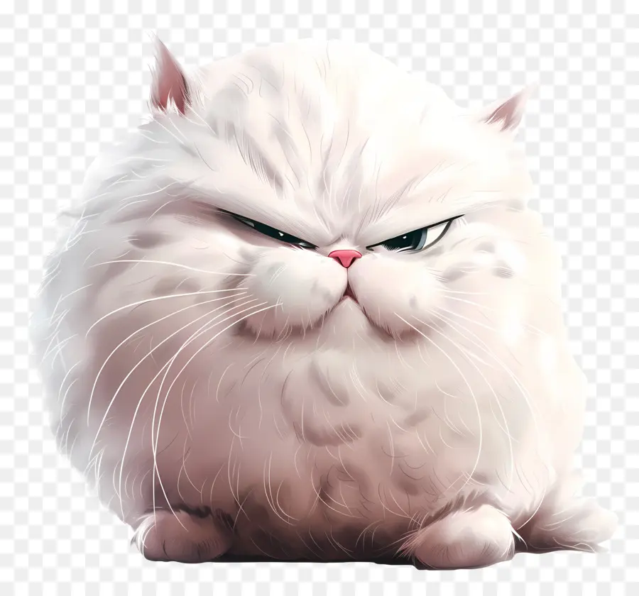 Dia Da Conscientização Da Bola De Cabelo，Gato Branco PNG