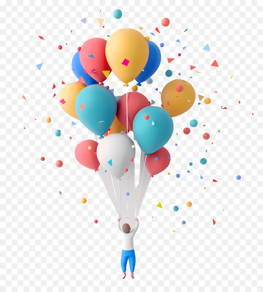 Aniversário Balões，Diversão PNG
