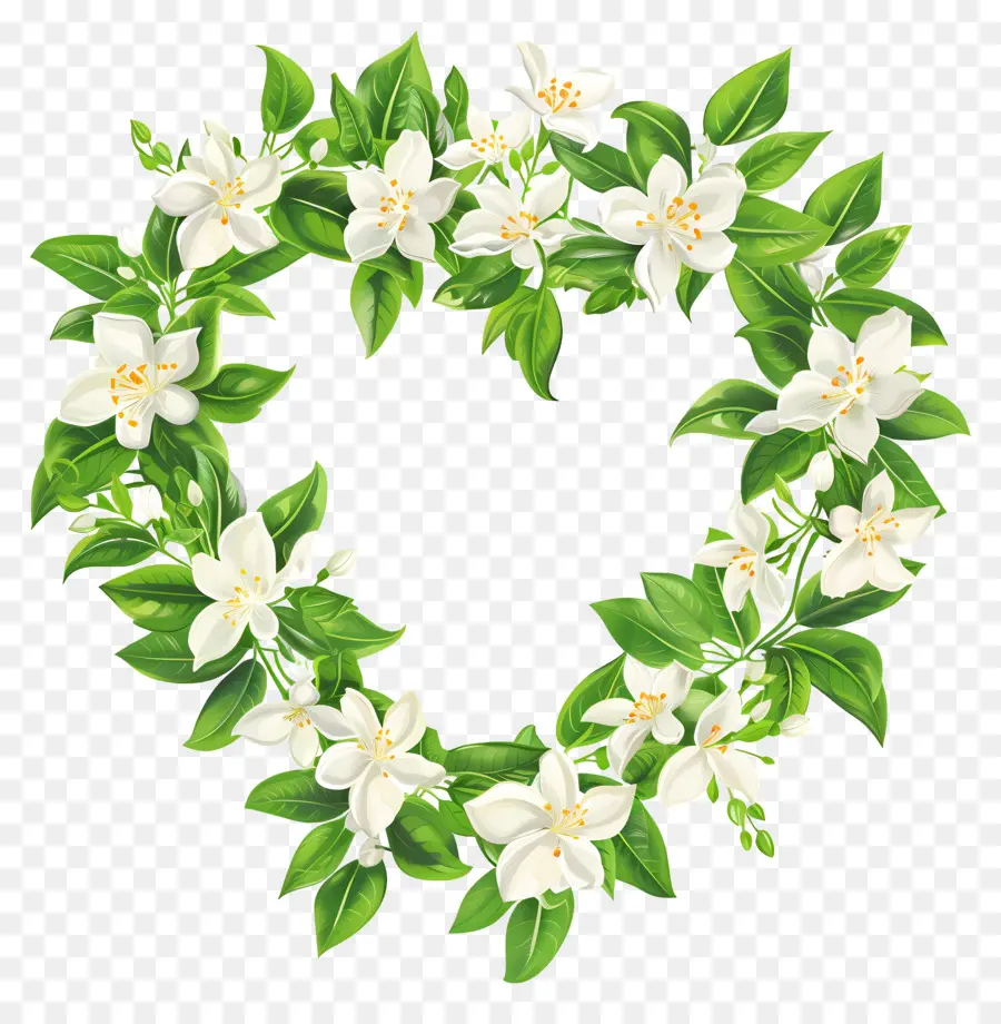 Coroa Floral Do Coração，Dia Dos Namorados PNG