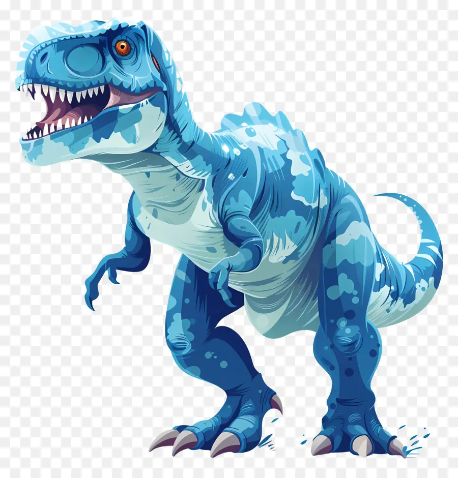 Dinossauros，Trex Azul PNG
