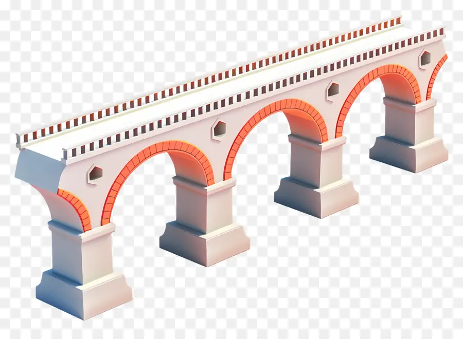 Ponte De Viaduto，Modelo De Ponte 3d PNG