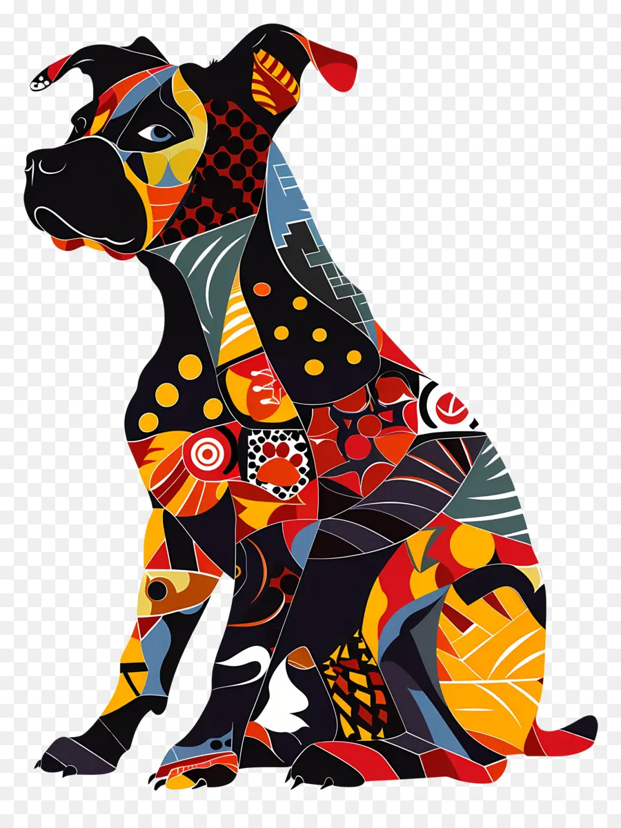 Cão Silhueta，Arte Para Cães Coloridos PNG