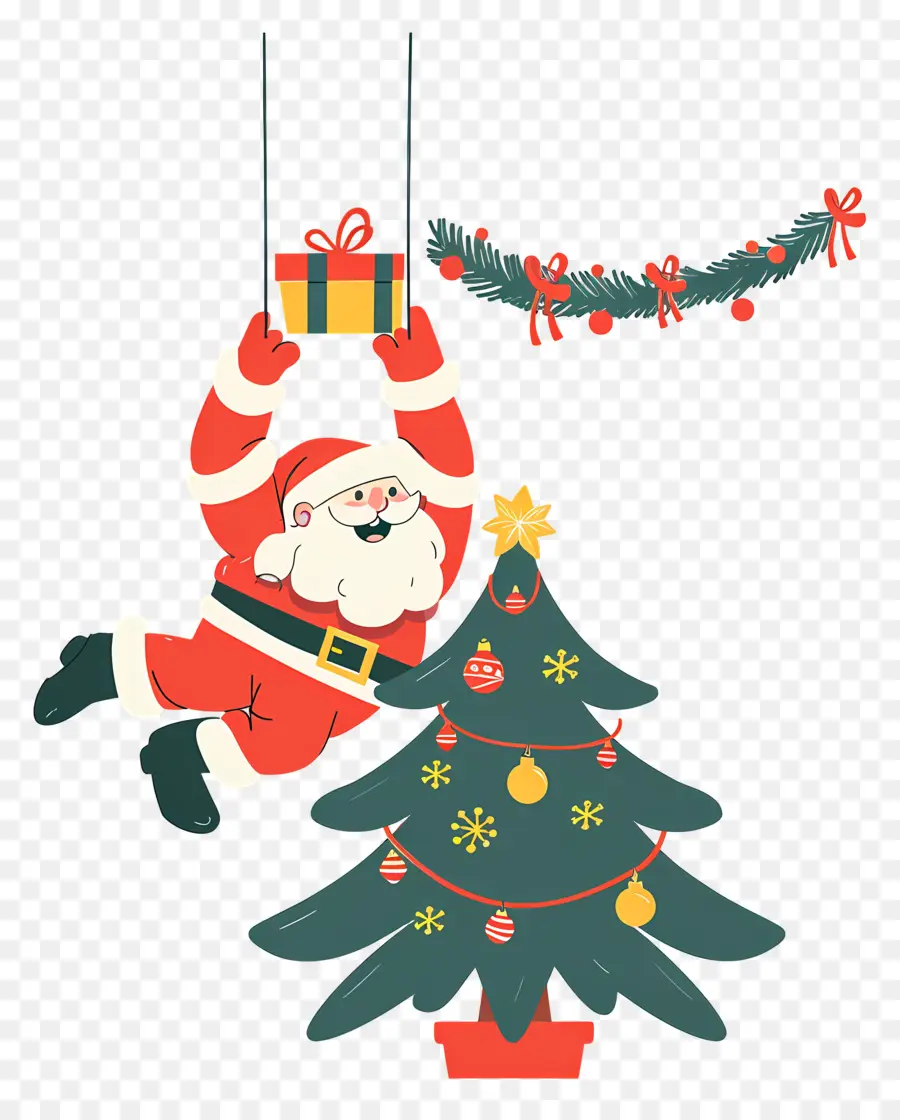 Santa，Papai Noel PNG